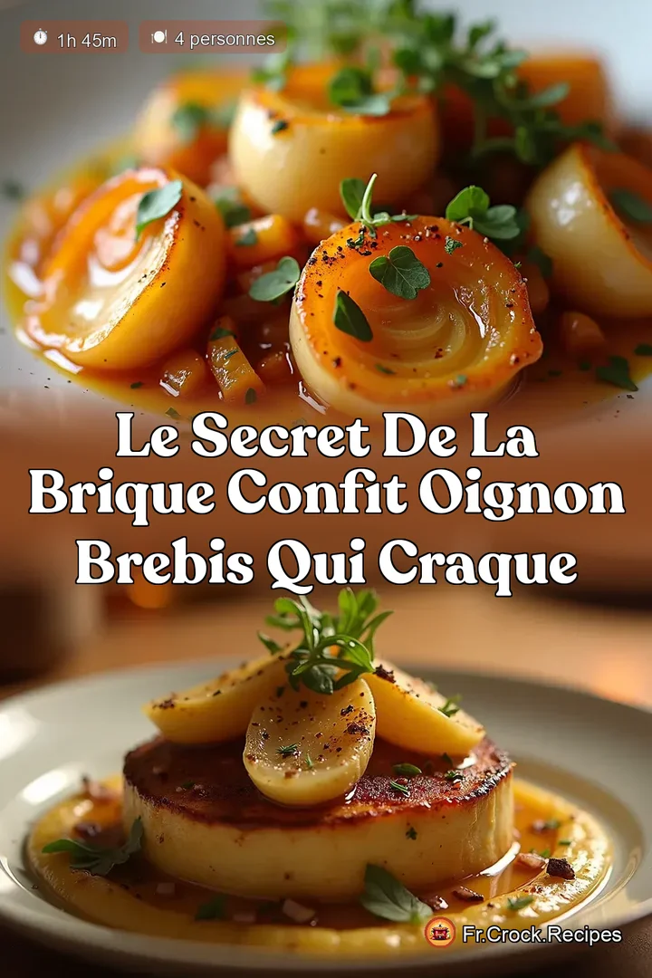 Le Secret de la Brique Confit Oignon Brebis qui Craque