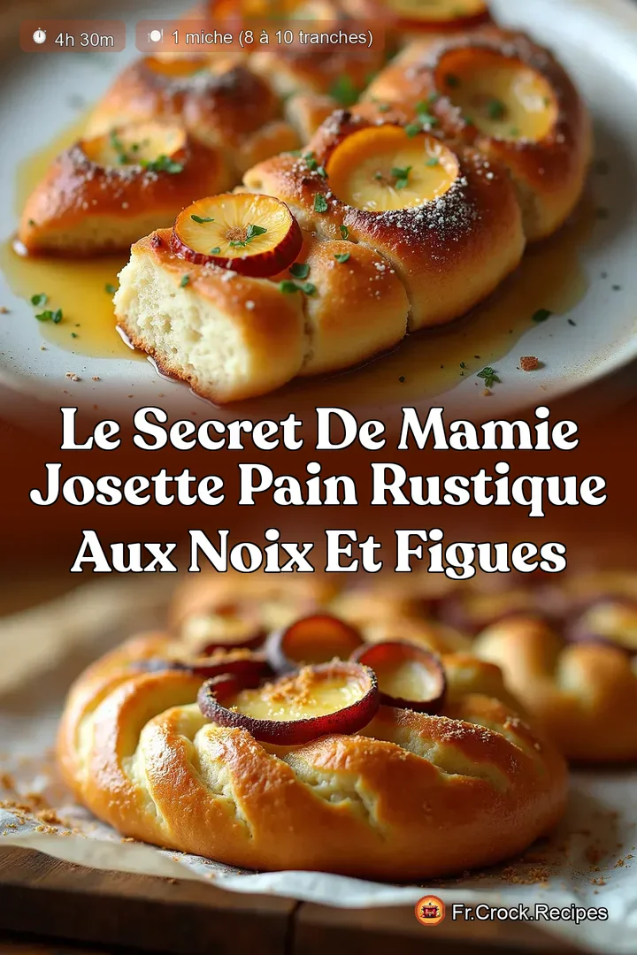 Le Secret de Mamie Josette Pain Rustique aux Noix et Figues