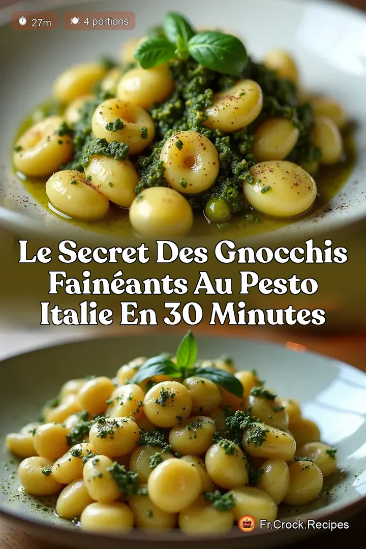 Le Secret des Gnocchis Fain&eacute;ants au Pesto Italie en 30 Minutes