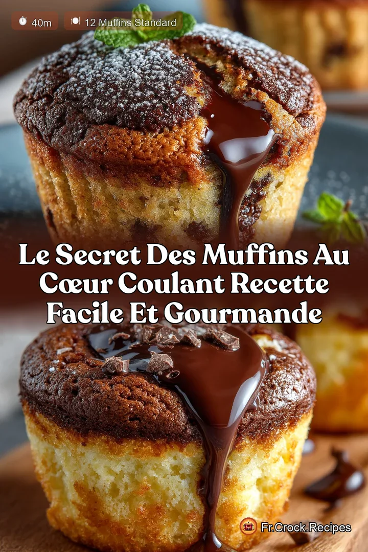 Le Secret des Muffins au C&oelig;ur Coulant Recette Facile et Gourmande