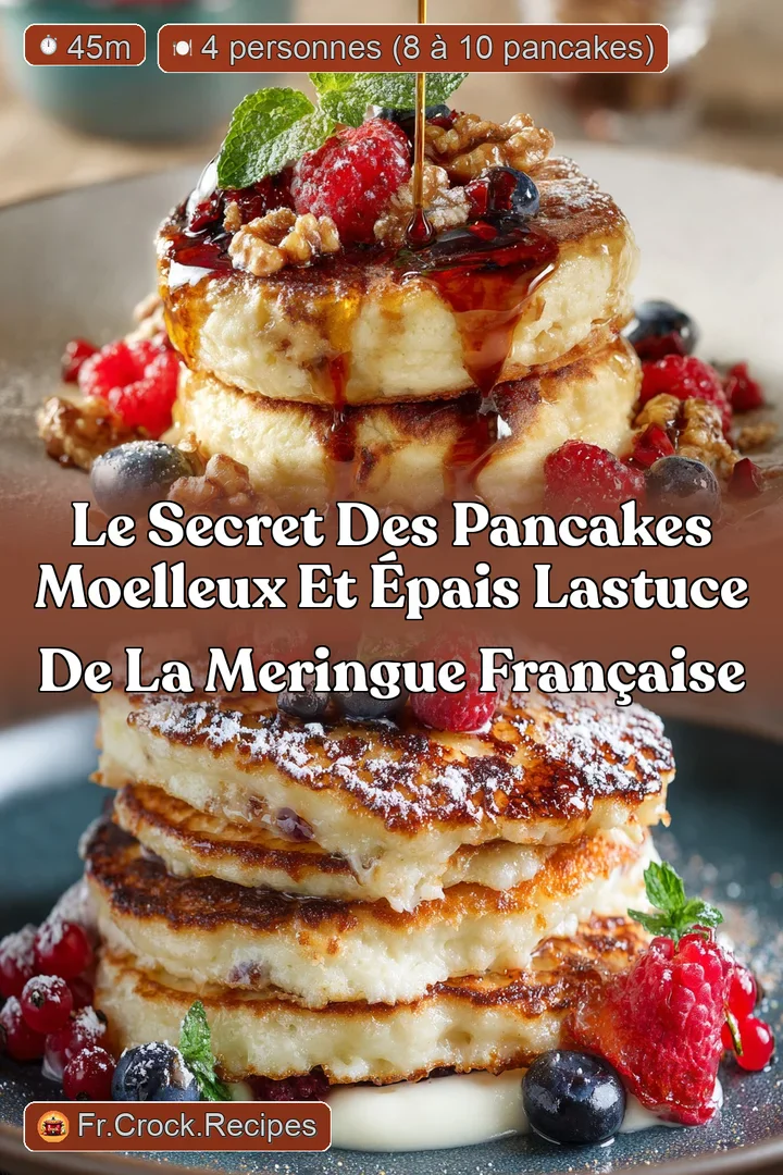 Le secret des Pancakes Moelleux et &Eacute;pais lAstuce de la Meringue Fran&ccedil;aise