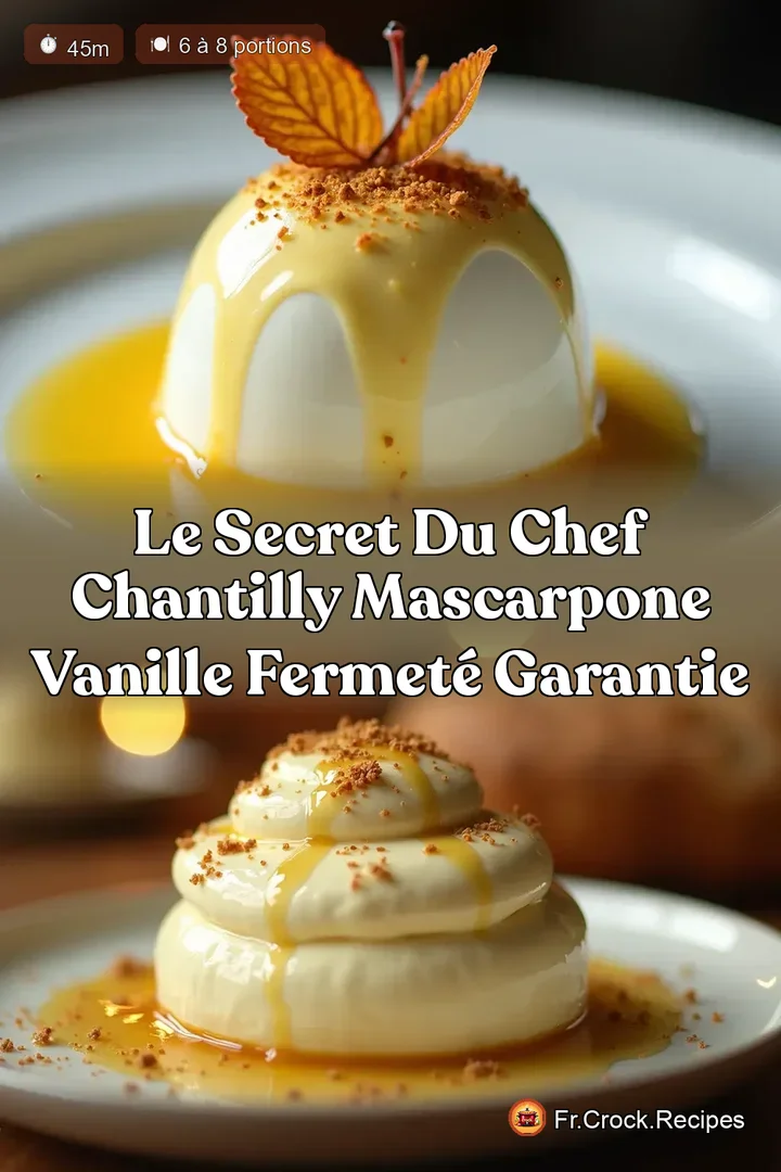 Le Secret du Chef Chantilly Mascarpone Vanille Fermet&eacute; Garantie