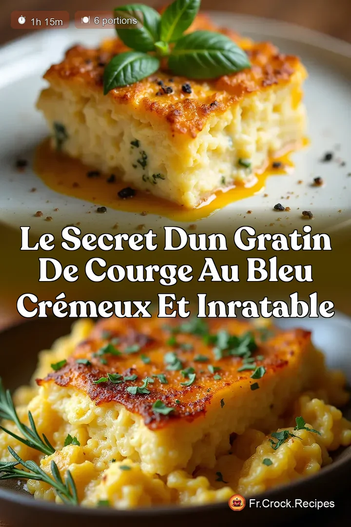 Le Secret dun Gratin de Courge au Bleu Cr&eacute;meux et Inratable