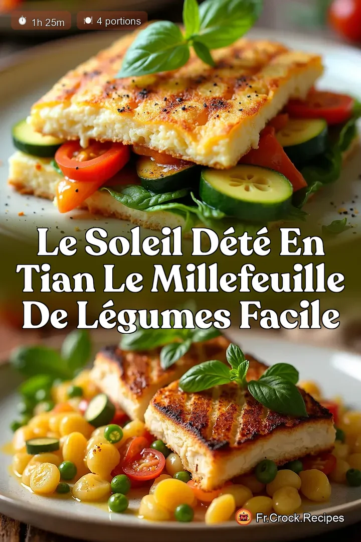 Le Soleil d&Eacute;t&eacute; en Tian Le Millefeuille de L&eacute;gumes Facile