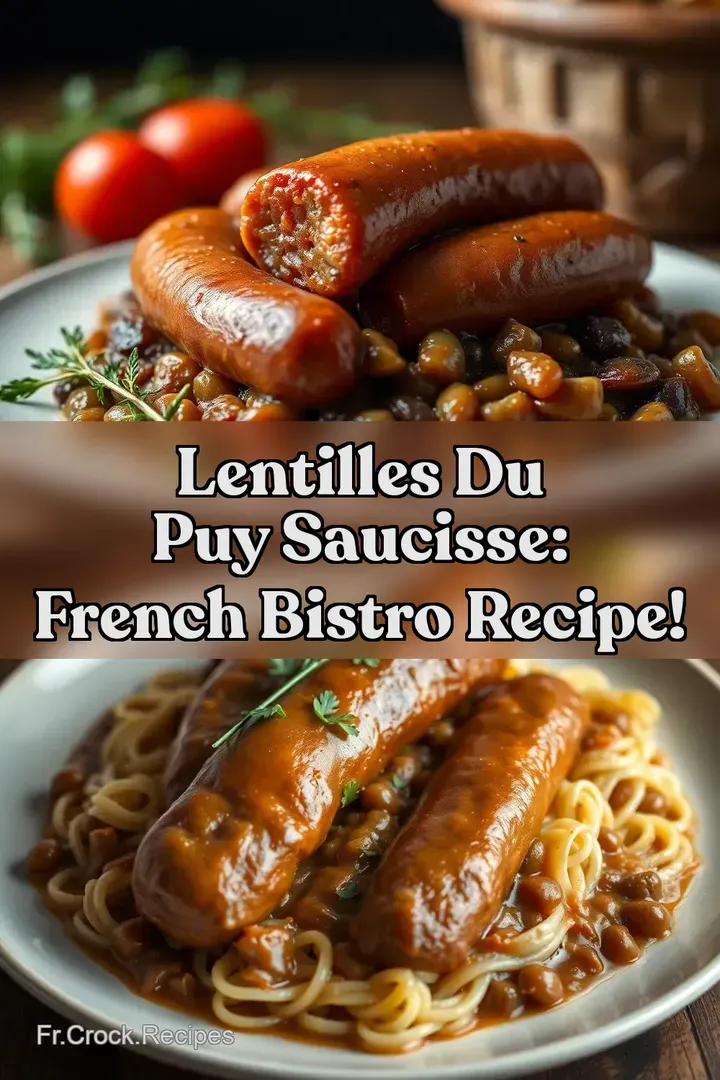 Lentilles du Puy Saucisse: French Bistro Recipe!