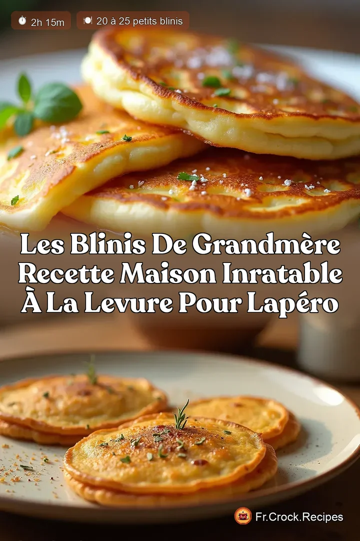 Les Blinis de GrandM&egrave;re Recette Maison Inratable &agrave; la Levure pour lAp&eacute;ro