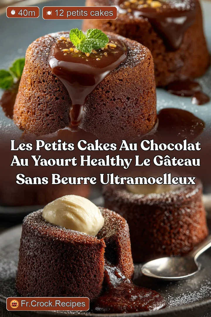 Les Petits Cakes au Chocolat au Yaourt Healthy Le g&acirc;teau sans beurre ultramoelleux
