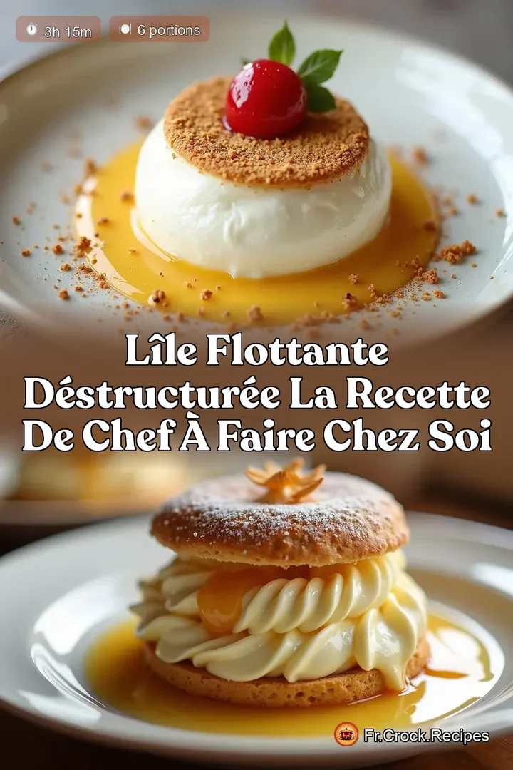 L&Icirc;le Flottante D&eacute;structur&eacute;e La Recette de Chef &agrave; Faire chez Soi