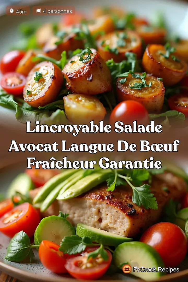 LIncroyable Salade Avocat Langue de B&oelig;uf Fra&icirc;cheur Garantie