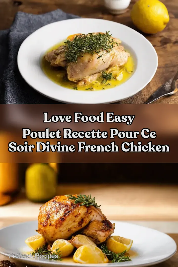 Love Food Easy Poulet Recette Pour Ce Soir Divine French Chicken