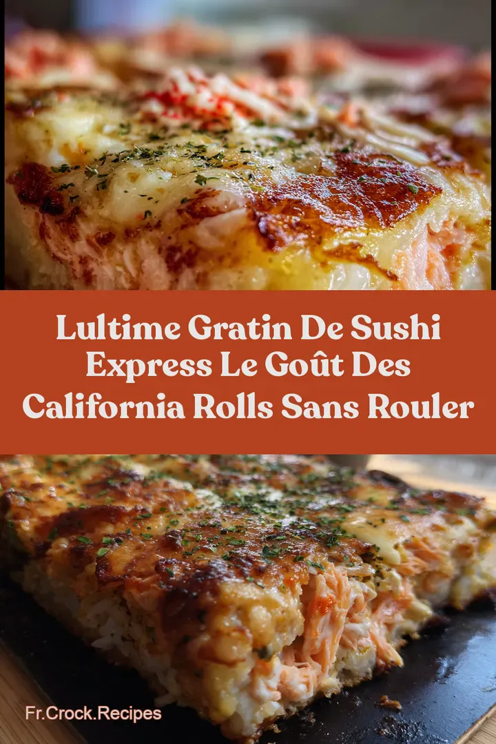 LUltime Gratin de Sushi Express Le Go&ucirc;t des California Rolls Sans Rouler