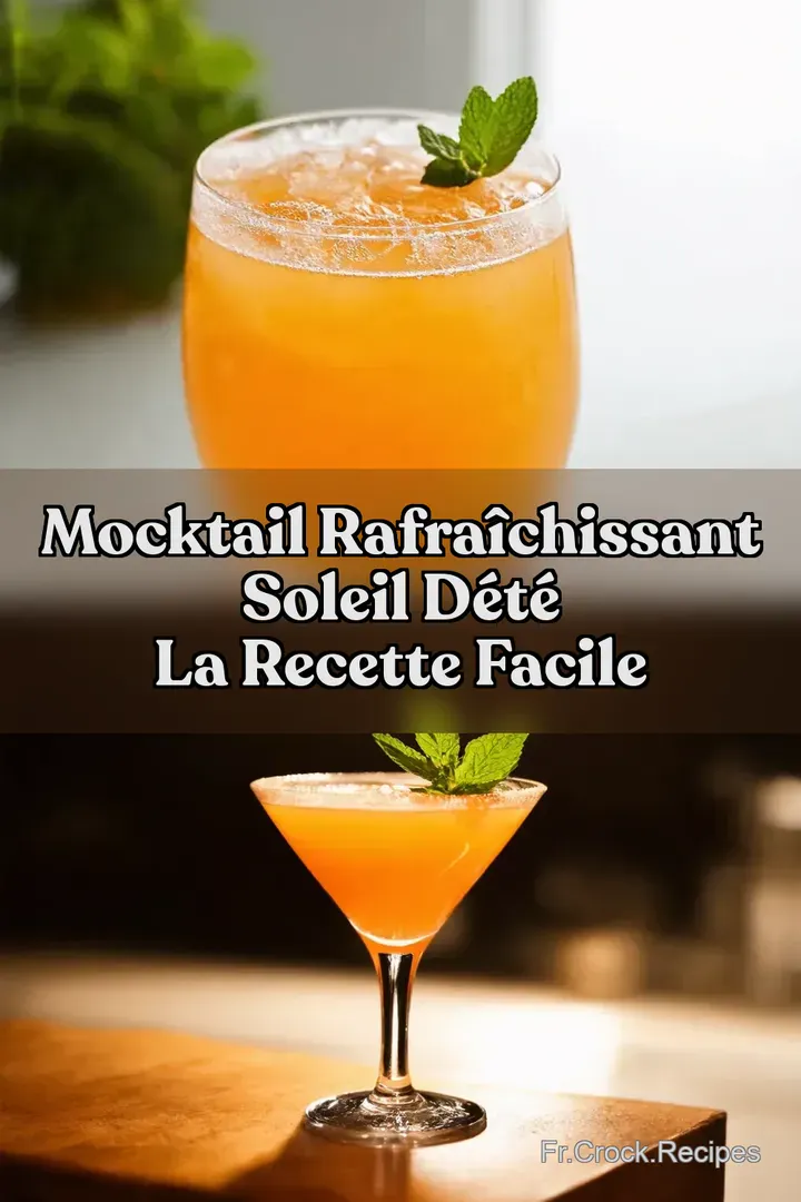 Mocktail Rafra&icirc;chissant Soleil d&Eacute;t&eacute; La Recette Facile