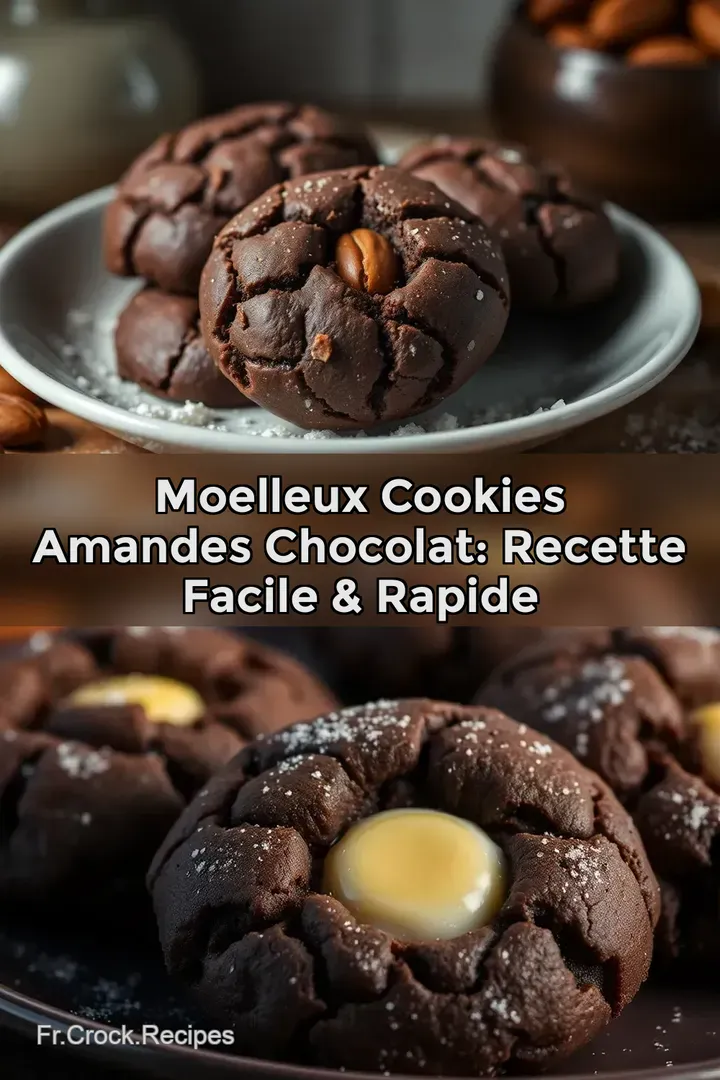 Moelleux Cookies Amandes Chocolat: Recette Facile & Rapide