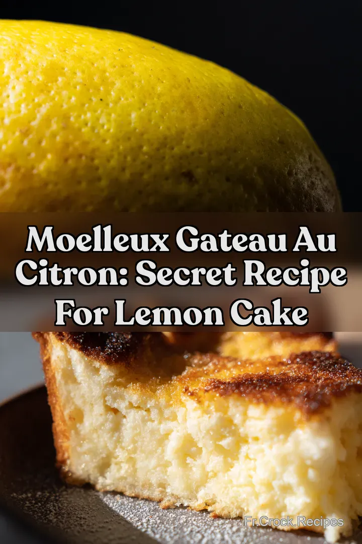 Moelleux gateau au citron: Secret Recipe For Lemon Cake