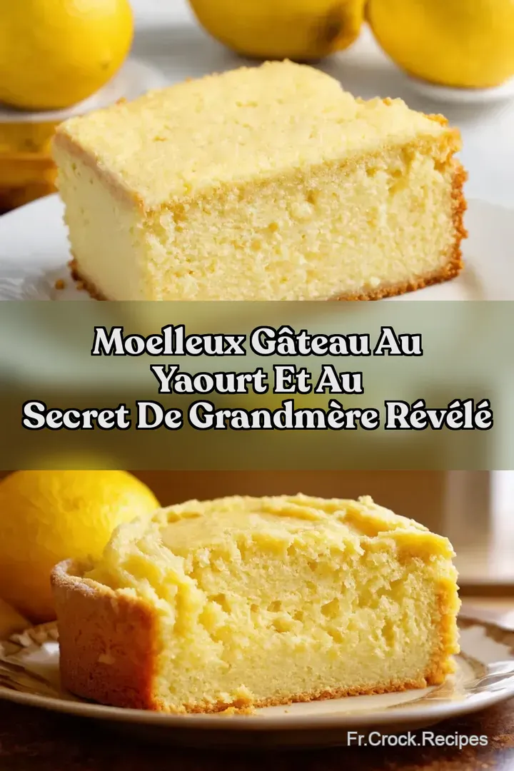 Moelleux G&acirc;teau au Yaourt et au Secret de GrandM&egrave;re R&eacute;v&eacute;l&eacute;