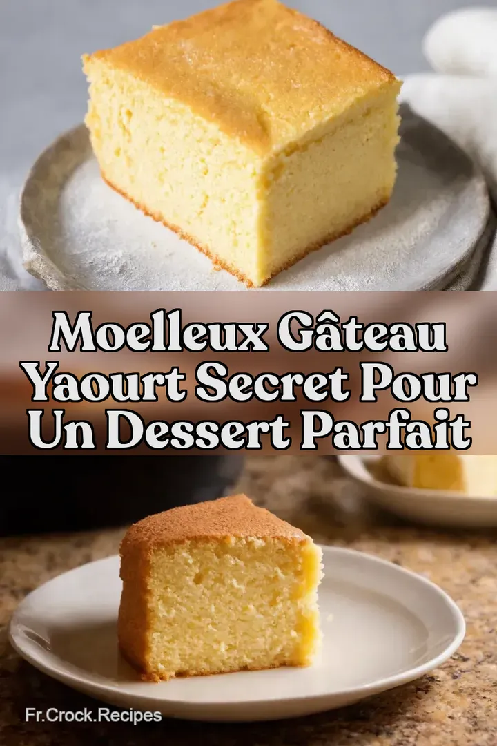 Moelleux G&acirc;teau Yaourt Secret Pour Un Dessert Parfait