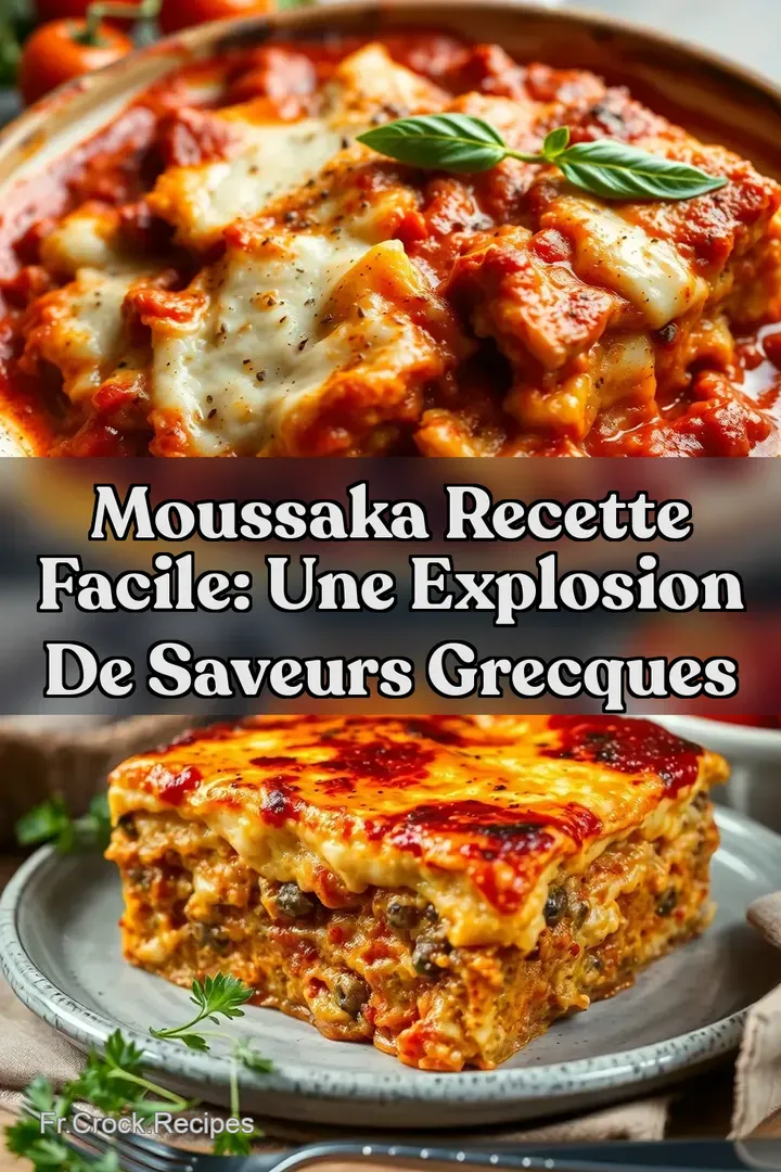 Moussaka Recette Facile: Une Explosion de Saveurs Grecques