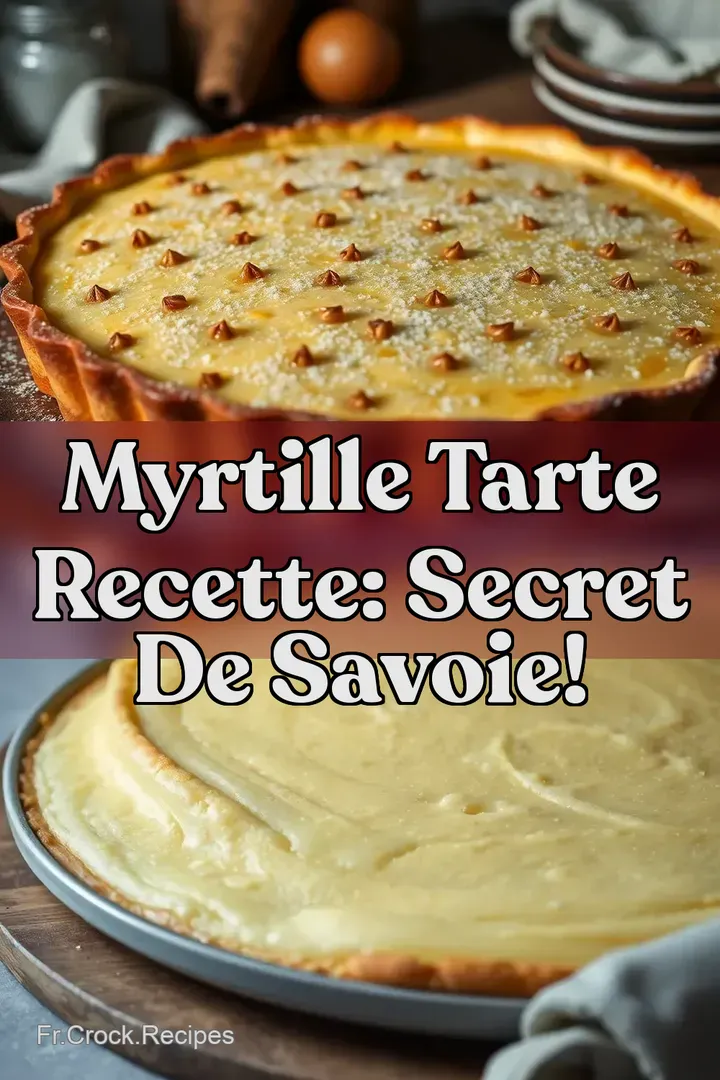 Myrtille Tarte Recette: Secret de Savoie!