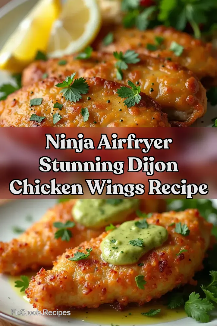 Ninja Airfryer Stunning Dijon Chicken Wings Recipe