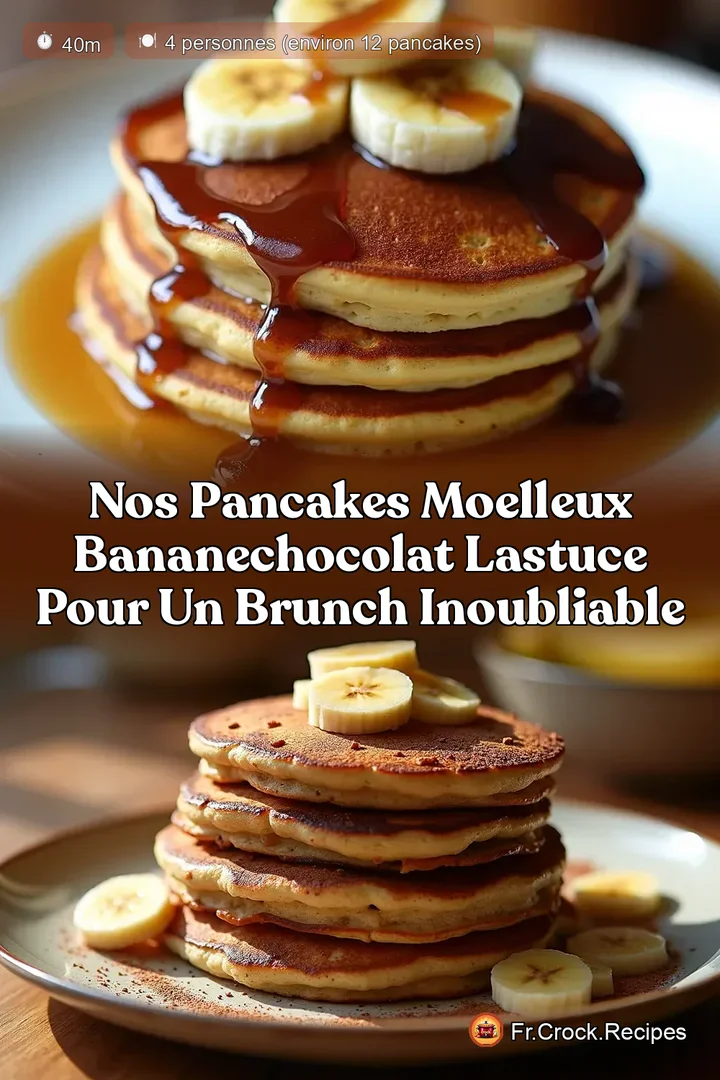 Nos Pancakes Moelleux BananeChocolat LAstuce pour un Brunch Inoubliable