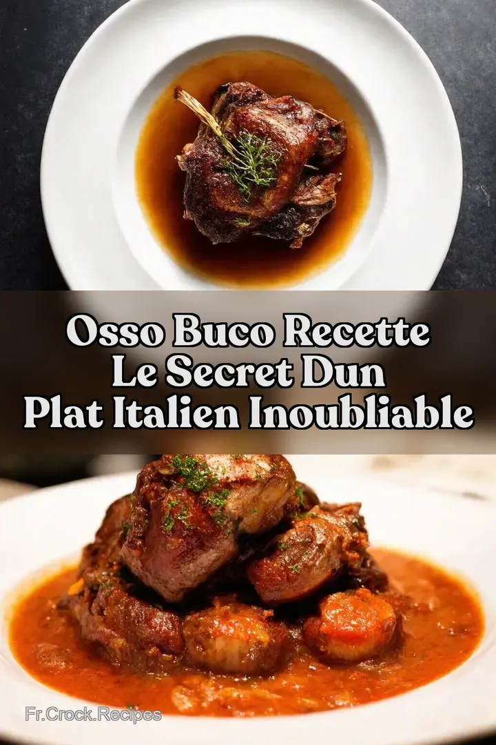 Osso Buco Recette Le Secret dun Plat Italien Inoubliable