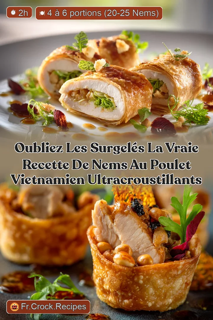 Oubliez les surgel&eacute;s La vraie Recette de Nems au Poulet Vietnamien ultracroustillants