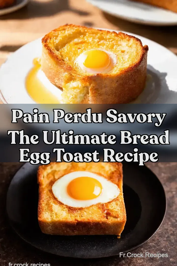 Pain Perdu Savory The Ultimate Bread egg Toast recipe