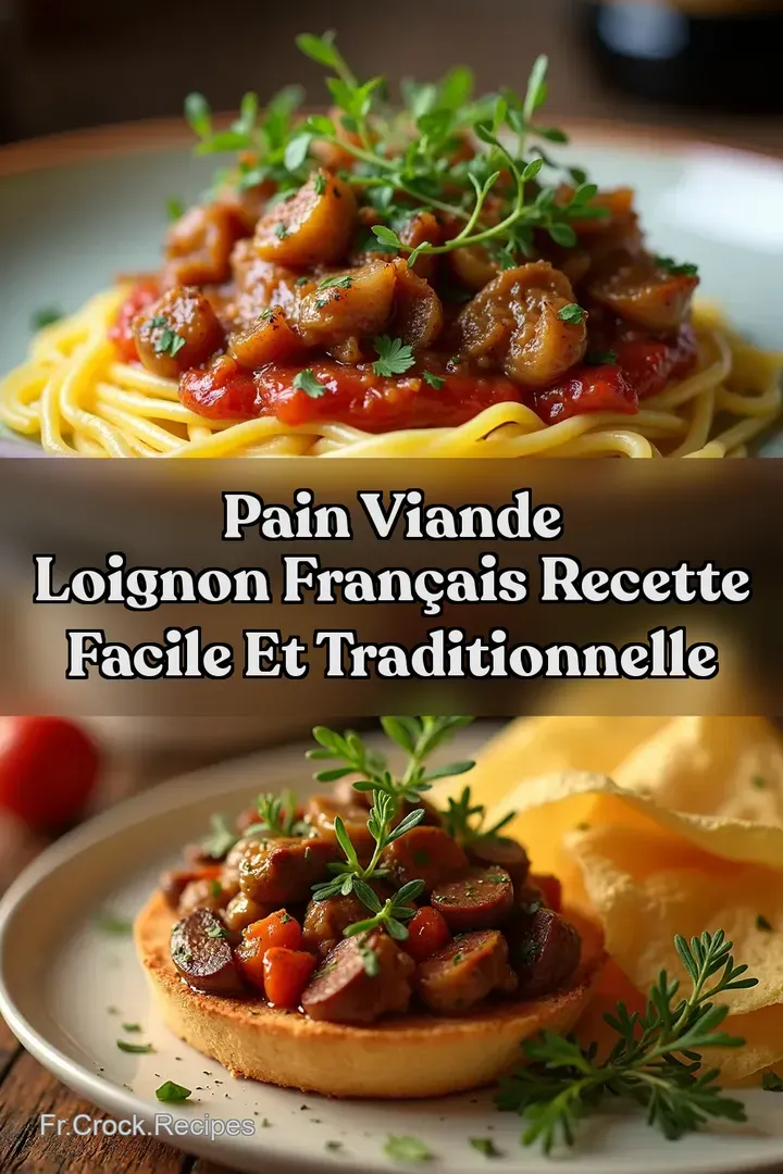 Pain viande loignon fran&ccedil;ais Recette Facile et Traditionnelle