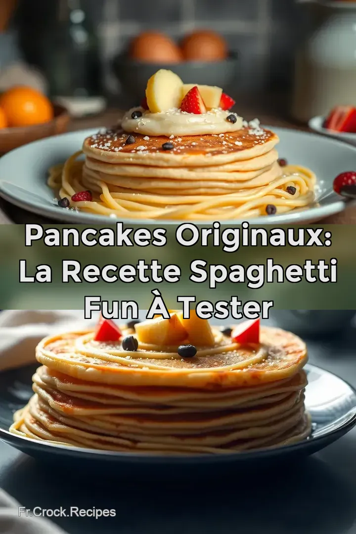 Pancakes Originaux: La Recette Spaghetti Fun &agrave; Tester