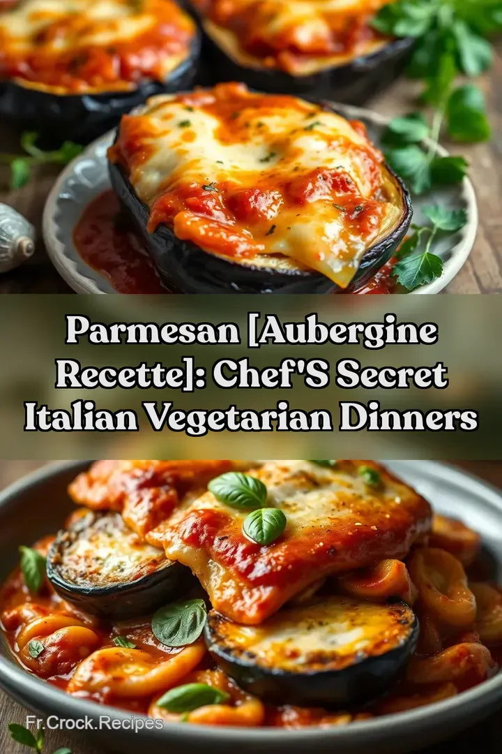 Parmesan [Aubergine recette]: Chef s Secret Italian Vegetarian Dinners