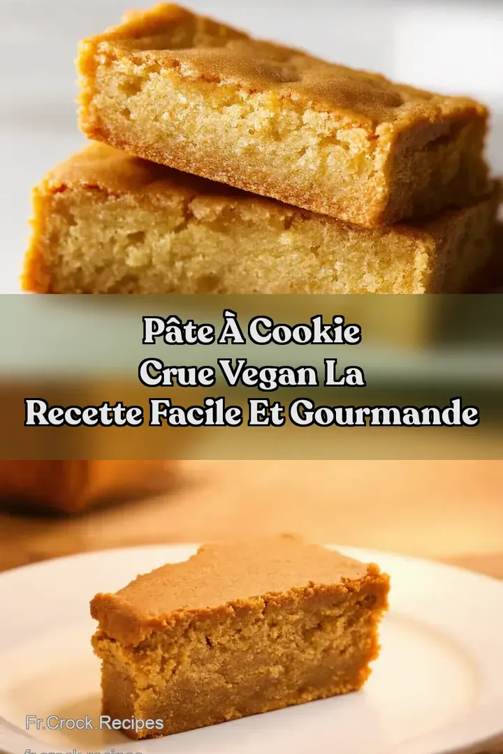 P&acirc;te &agrave; Cookie Crue Vegan La Recette Facile et Gourmande