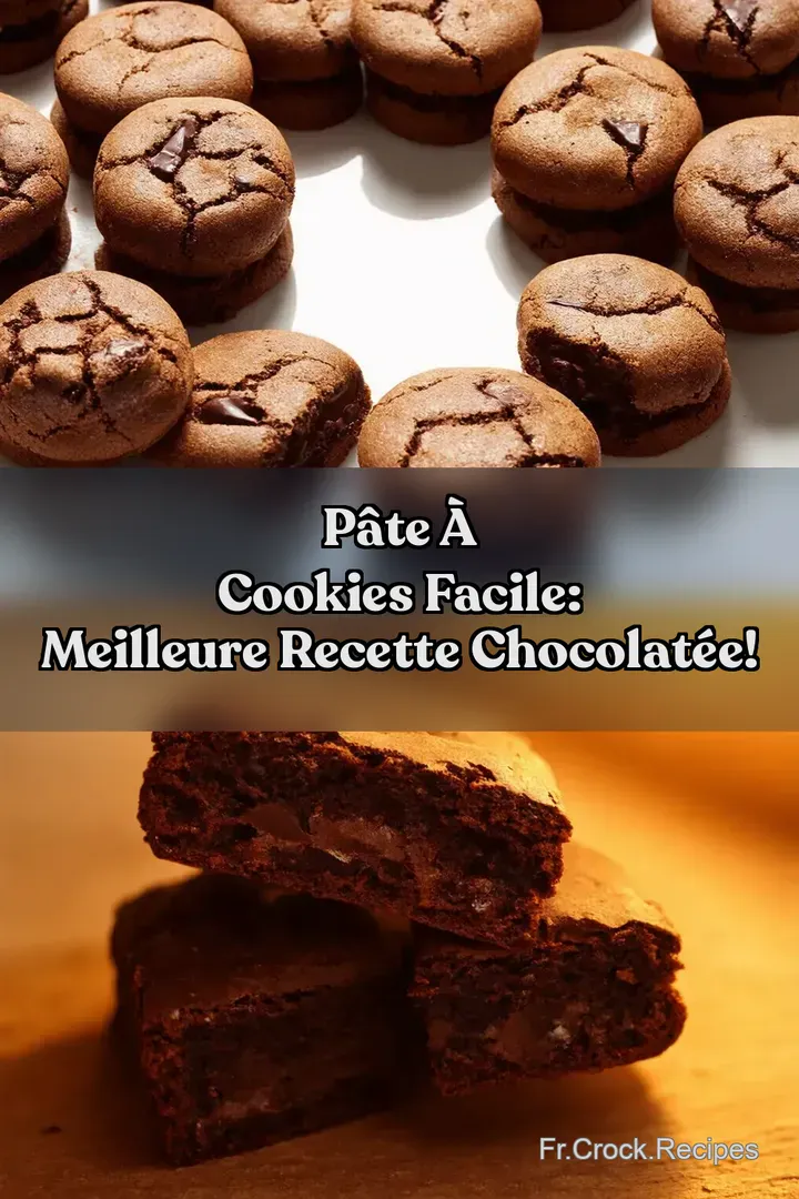 P&acirc;te &agrave; Cookies Facile: Meilleure Recette Chocolat&eacute;e!