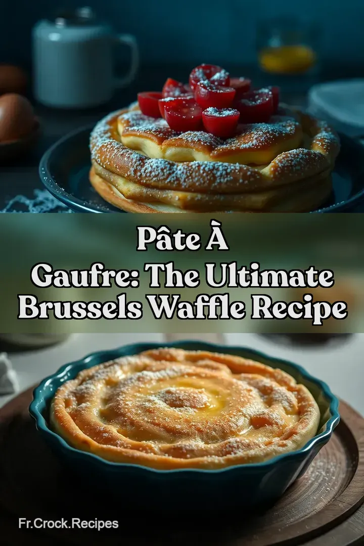 P&acirc;te &agrave; Gaufre: The Ultimate Brussels Waffle Recipe