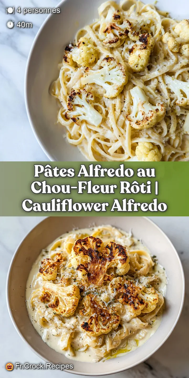 Close-up of glossy, creamy sauce clinging to tender pasta and caramelized cauliflower with cracked black pepper.