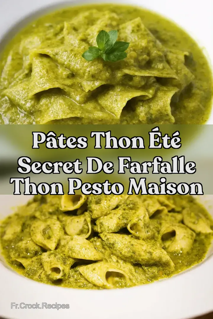 P&acirc;tes Thon &Eacute;t&eacute; Secret de Farfalle Thon Pesto Maison