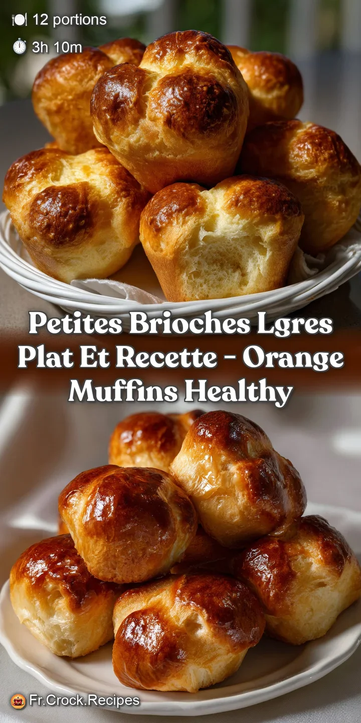 Fluffy, golden brioches arranged artfully on a white plate. Airy texture visible, with a soft, inviting pull-apart crumb.