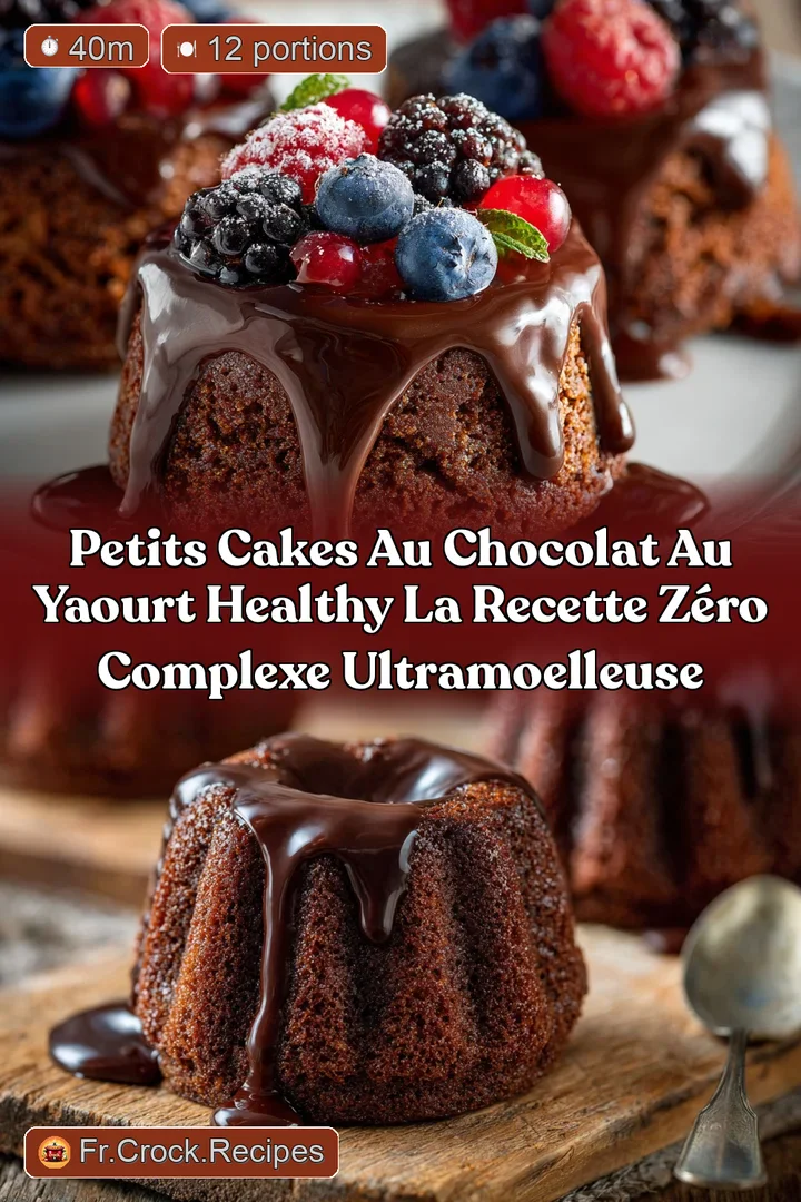 Petits cakes au chocolat au yaourt healthy la recette z&eacute;ro complexe ultramoelleuse