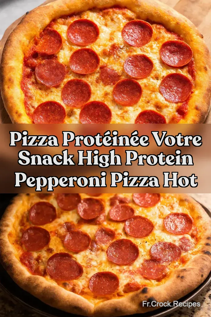 Pizza Prot&eacute;in&eacute;e Votre Snack High Protein Pepperoni pizza hot