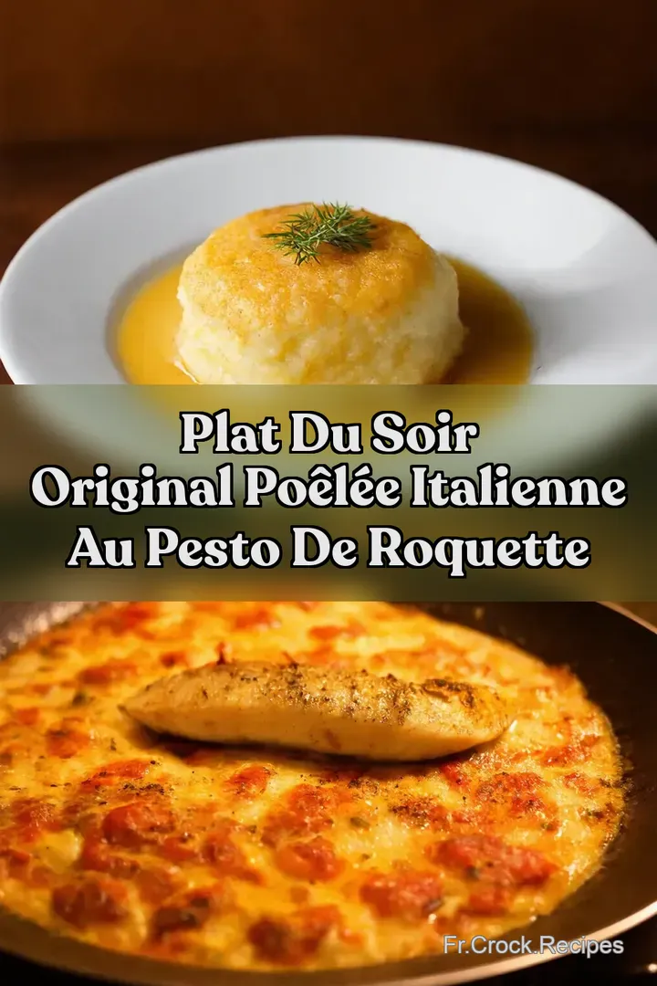 Plat du Soir Original Po&ecirc;l&eacute;e Italienne au Pesto de Roquette