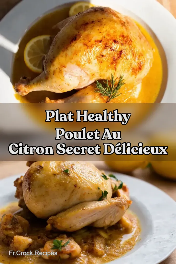 Plat Healthy Poulet au Citron Secret D&eacute;licieux