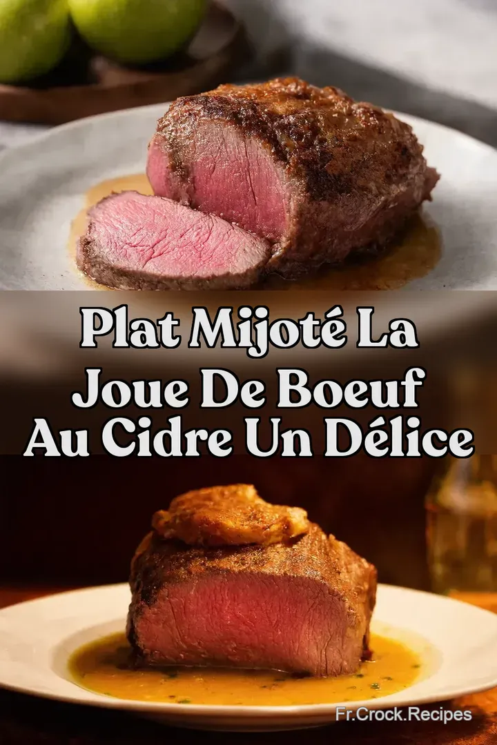 Plat Mijot&eacute; La Joue de Boeuf au Cidre Un D&eacute;lice