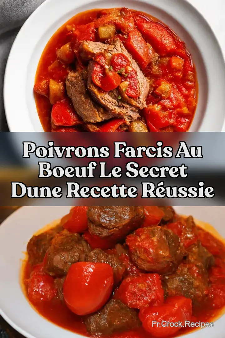 Poivrons Farcis au Boeuf Le Secret dune Recette R&eacute;ussie