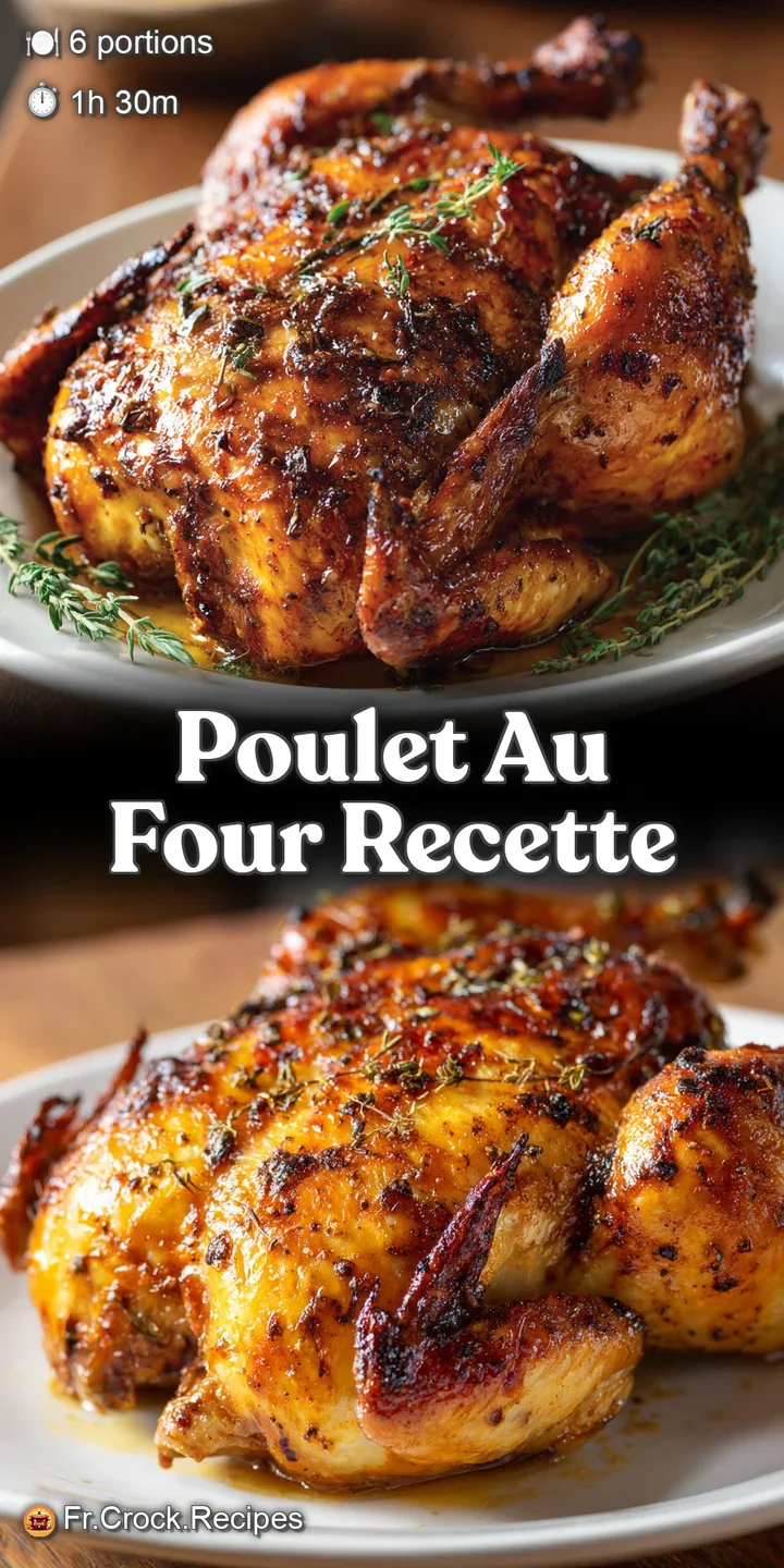 Close-up showcases the glistening, crackling skin of roast chicken. Rustic herbs and potatoes hint at savory, comforting f...