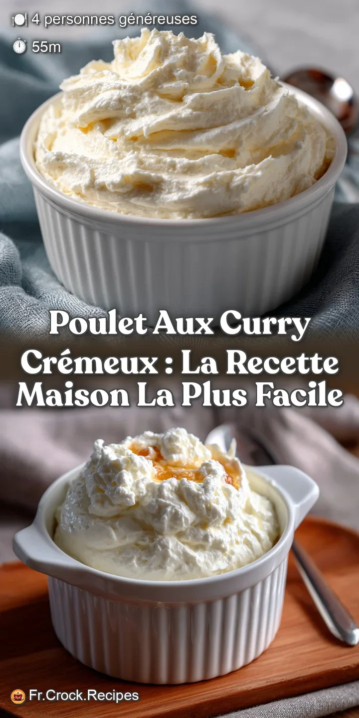 Poulet aux Curry Cr&eacute;meux : La Recette Maison la Plus Facile