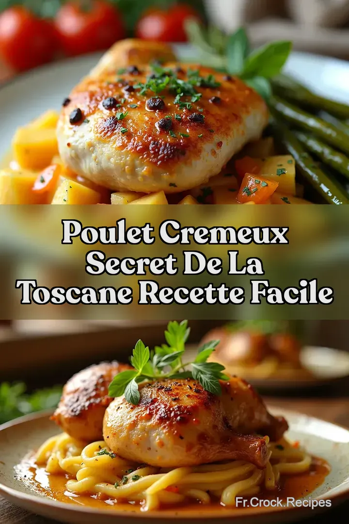 Poulet Cremeux Secret de la Toscane Recette Facile