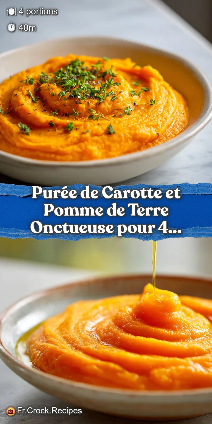 Close-up shows the velvety texture of creamy orange and yellow pur&eacute;e, reflecting light with a subtle sheen; looks warm and...