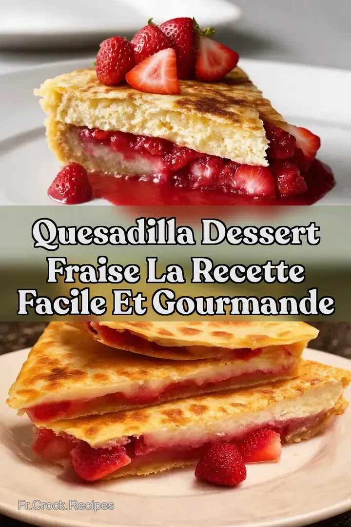 Quesadilla Dessert Fraise La Recette Facile et Gourmande