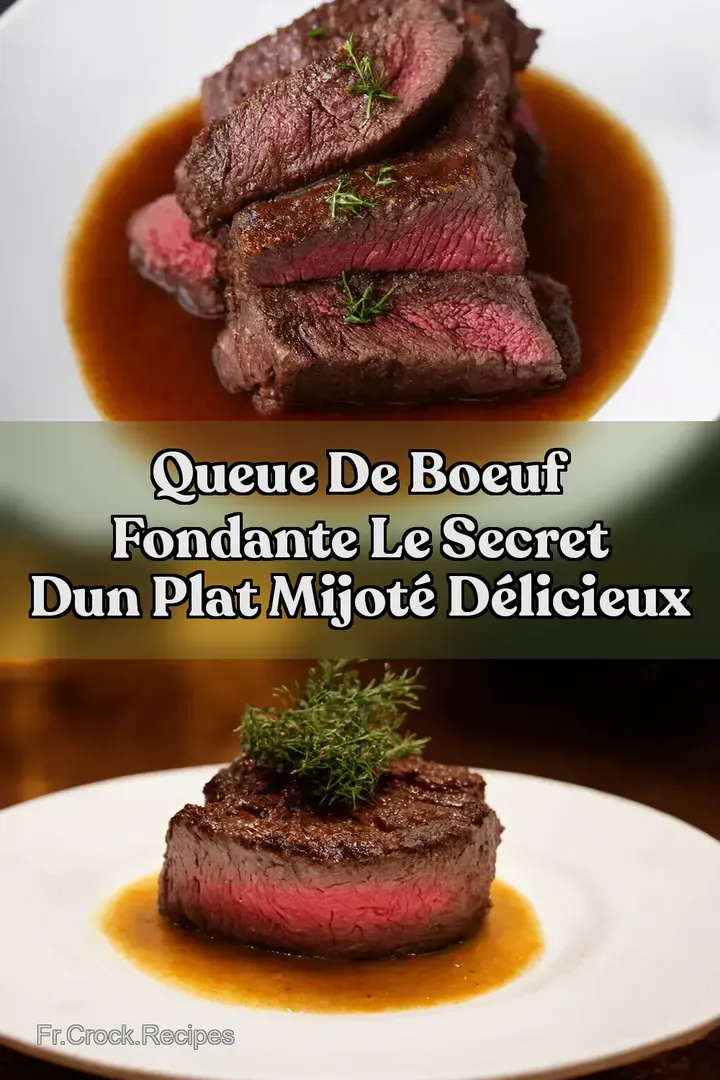 Queue de Boeuf Fondante Le Secret dun Plat Mijot&eacute; D&eacute;licieux