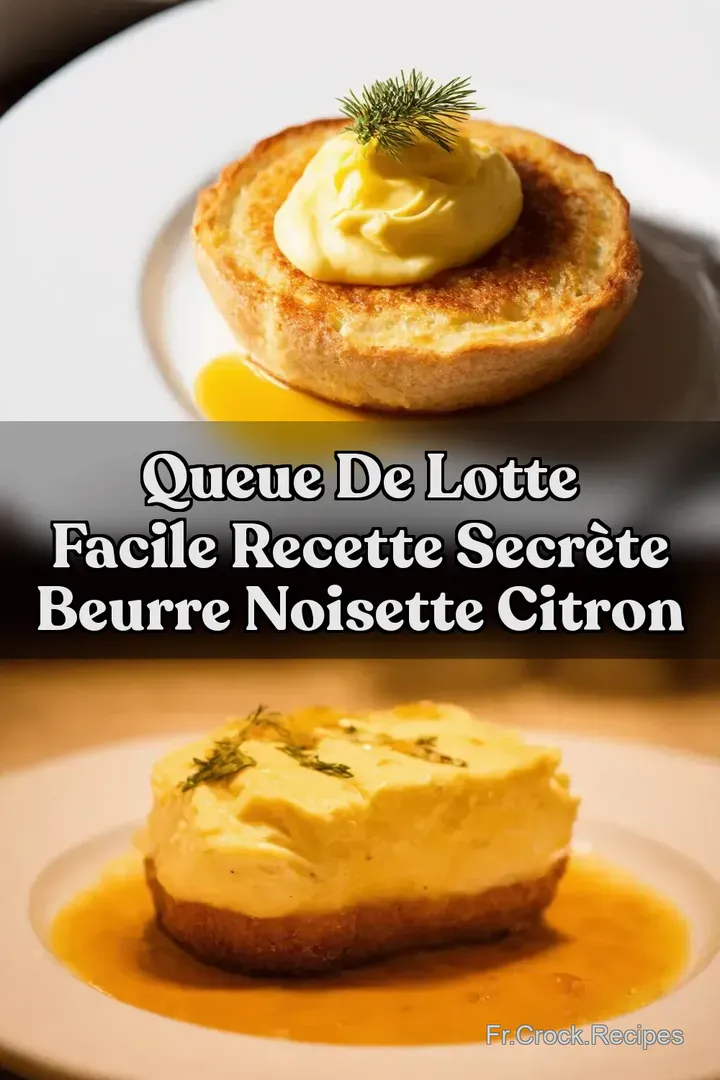 Queue de Lotte Facile Recette Secr&egrave;te Beurre Noisette Citron
