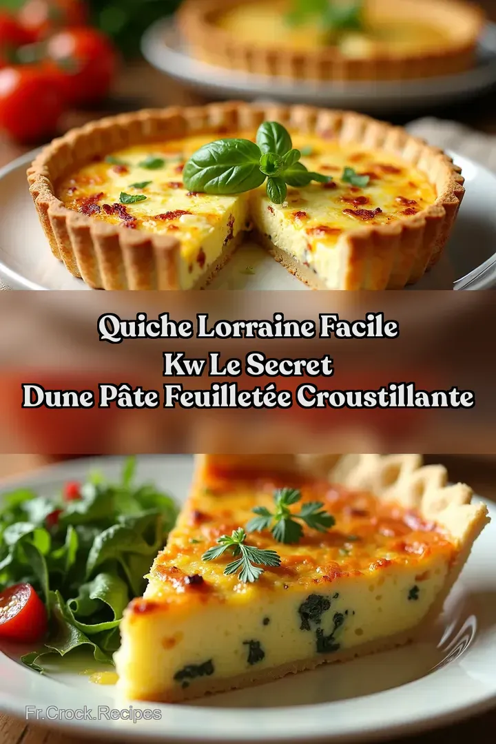 Quiche Lorraine Facile kw Le Secret dune P&acirc;te Feuillet&eacute;e Croustillante
